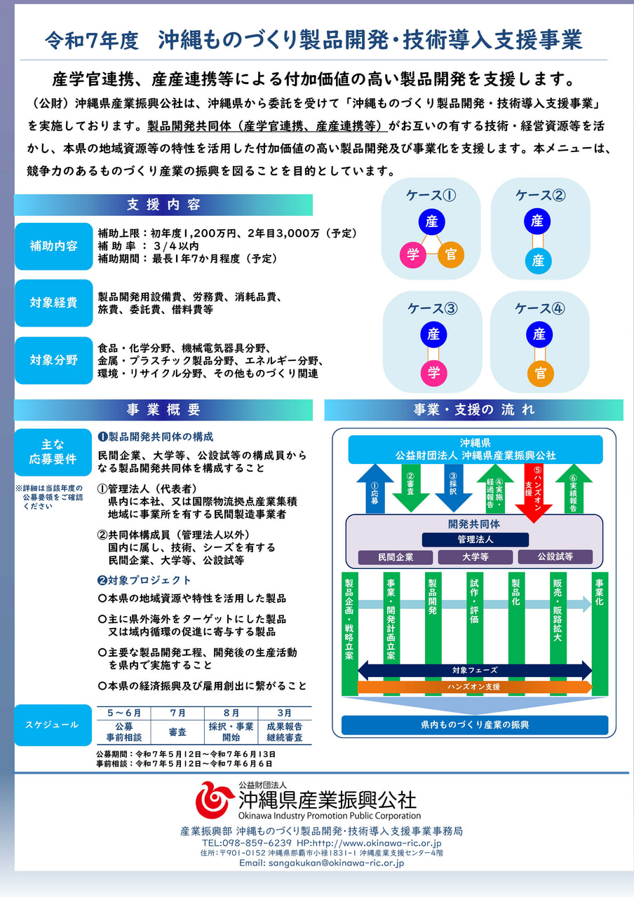 【5/12公募開始】～製造業者向け補助金のご案内～