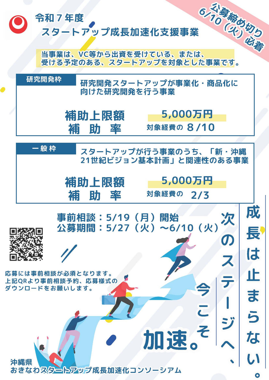 【公募案内】令和7年度スタートアップ成長加速化補助事業について